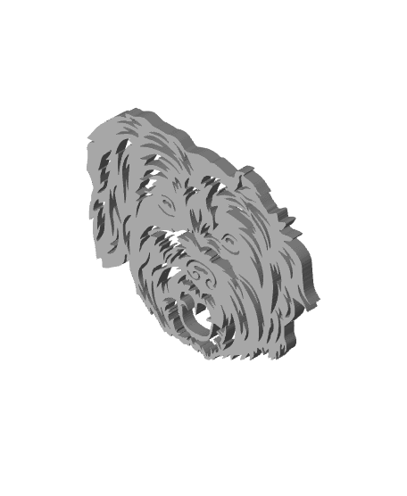 schnoodle dog wall art schnoodle puppy wall decor doggy decoration 3d model