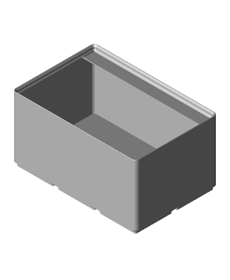 Gridfinity Fastener Bin Template (No Driver Storage) 3d model