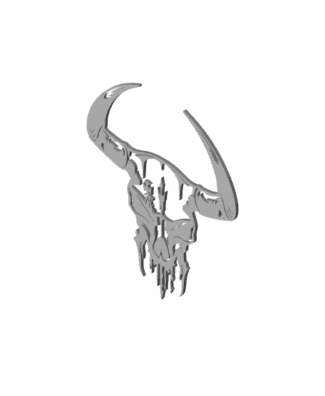 demon skull wall art satans skull wall decor 3d model
