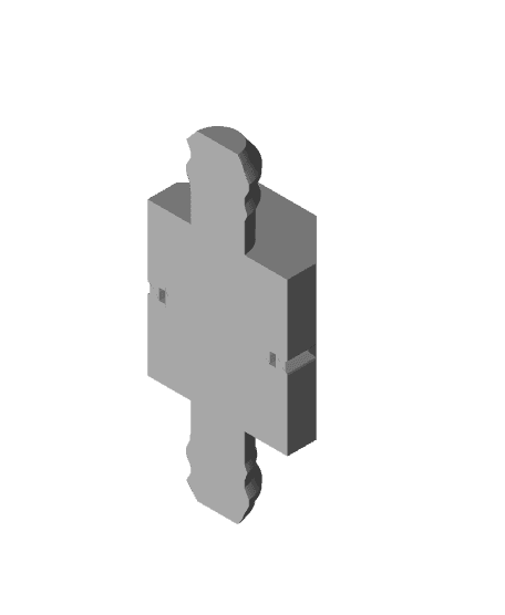 9 mm Small Thread, Small Head, Shank Folded-Bolt 3d model