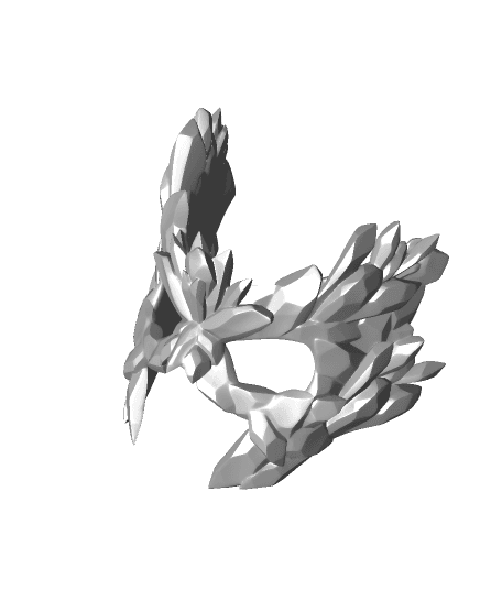 Crystal Sorcerer Mask - "Sorcery" (Sculptober Day 10) 3d model