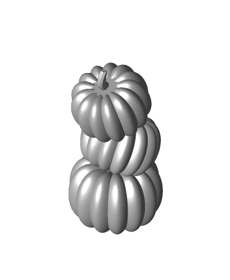 Staggered Pumpkin Stack - Fall/Halloween Decoration 3d model