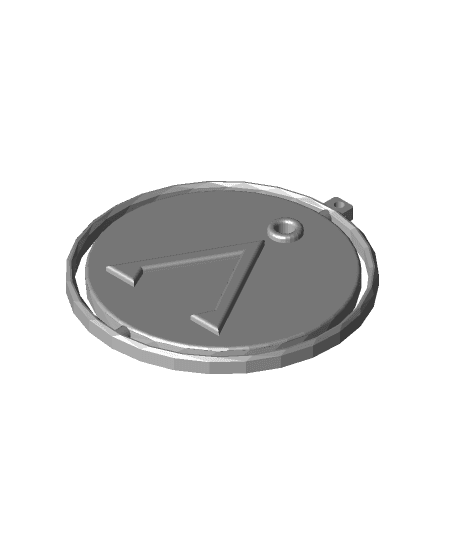 Spinning Keyring Stargate "home" Glyph 3d model