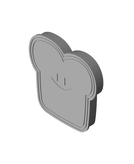 Toast Cookie Cutter 3d model