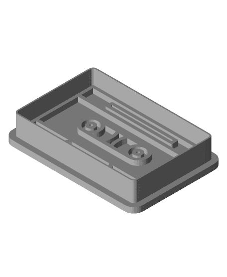cookie cutter cassette - cutter and stamp 3d model