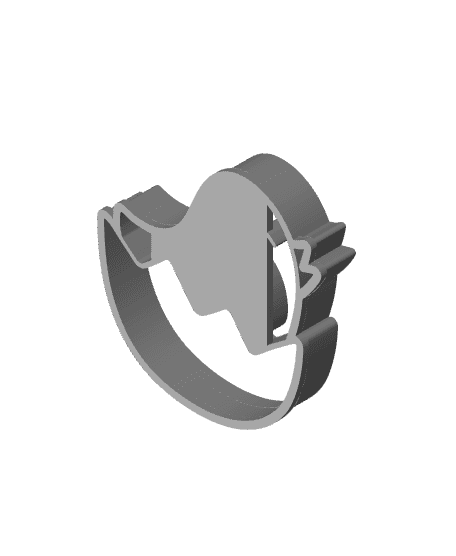 Chick Cookie Cutter, Biscuit Cutter 3d model