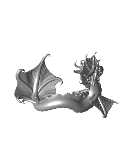 Water Dragon Static 3d model