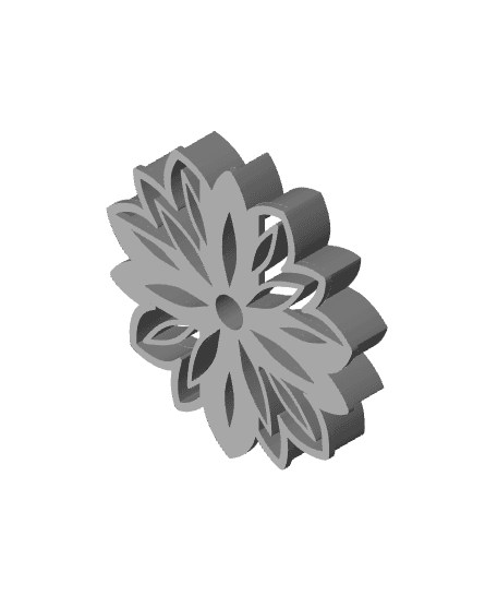 Mandala Cookie Cutter, Biscuit Cutter 3d model