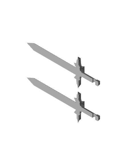 Blood Ruby Short Sword 3d model