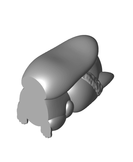 Squirrel with Hat - Solid 3d model