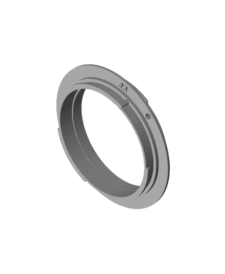 Canon FL to EF lens mount adapter 3d model