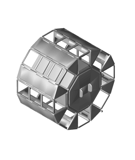 Rolling Gridfinity Octofinity Box 3d model