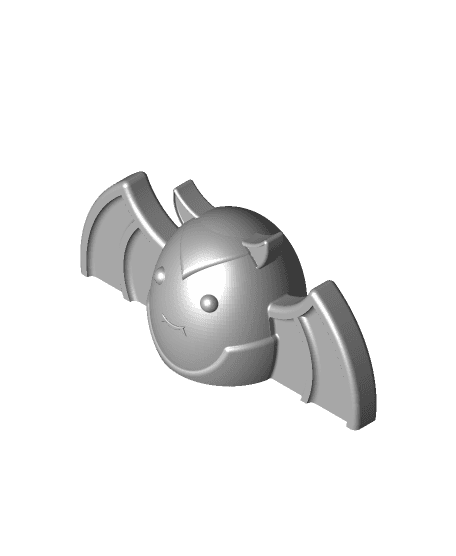 Cute Bat Chibi - Print in Place 3d model