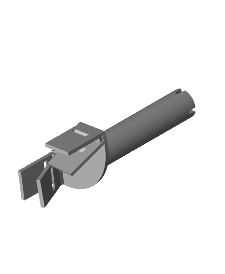 Brass Bathroom Holder 3d model