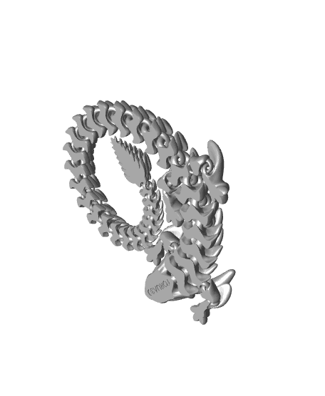 Articulated Dragon 005  3d model