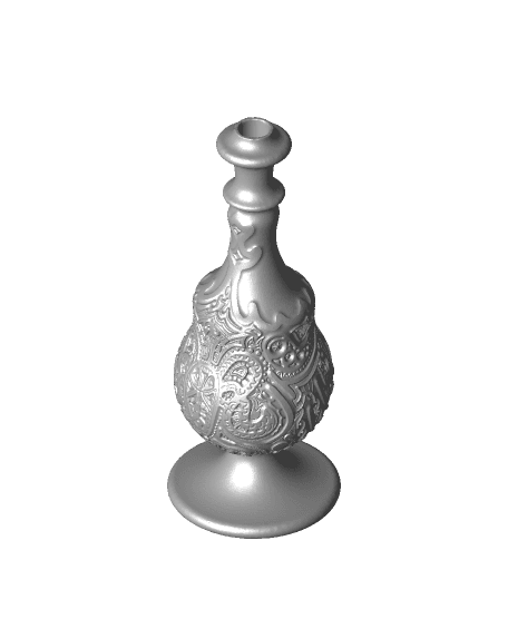 Ornate Potion Bottle - Swoop - Print in place 3d model