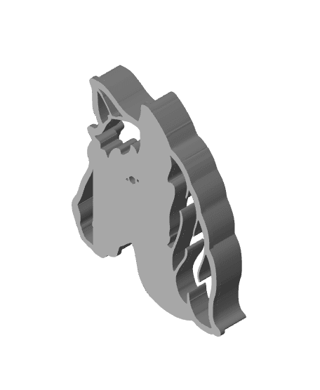 Horse Cookie Cutter, Biscuit Cutter 3d model