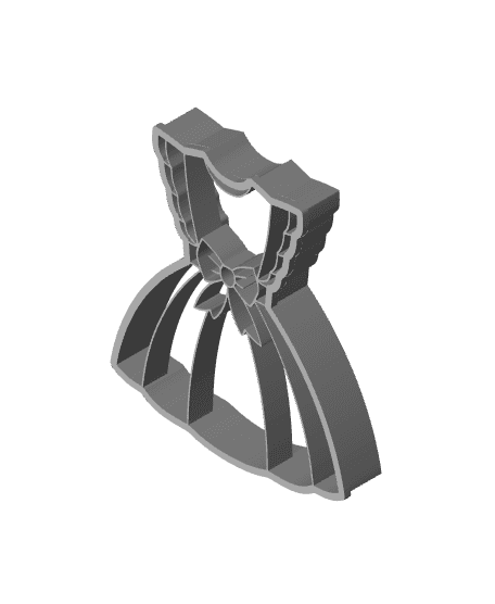 Dress Cookie Cutter, Biscuit Cutter 3d model