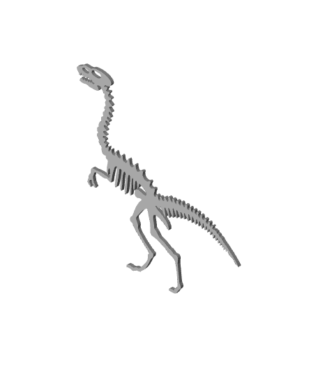 oviraptor skeleton wall art dinosaur fossil wall decor 3d model
