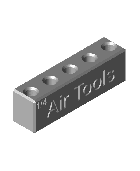 Modular Air Tool Organizer 3d model