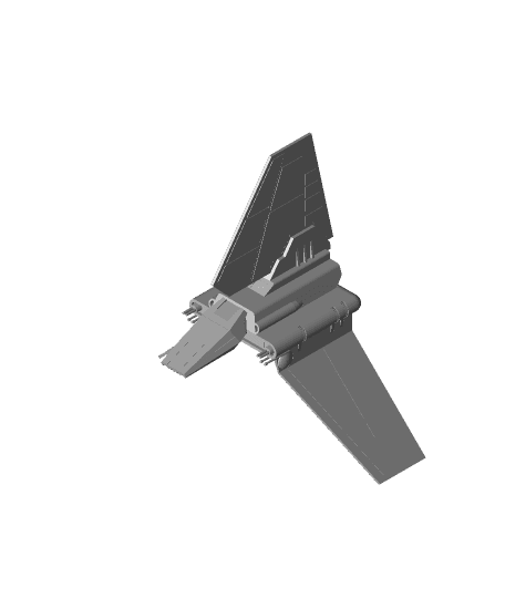 Star Wars Lambda-Class T-4a Shuttle 3d model