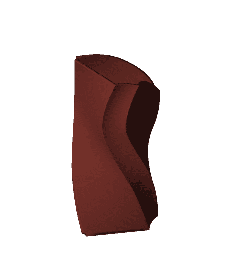 Unzipped Modern Twist Vase 3d model
