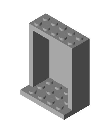 Lego Minifigure Display Box 3d model
