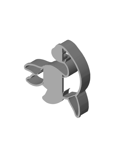 Dinasour Cookie Cutter, Biscuit Cutter 3d model