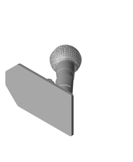 Johnny Hallyday lamp 3d model