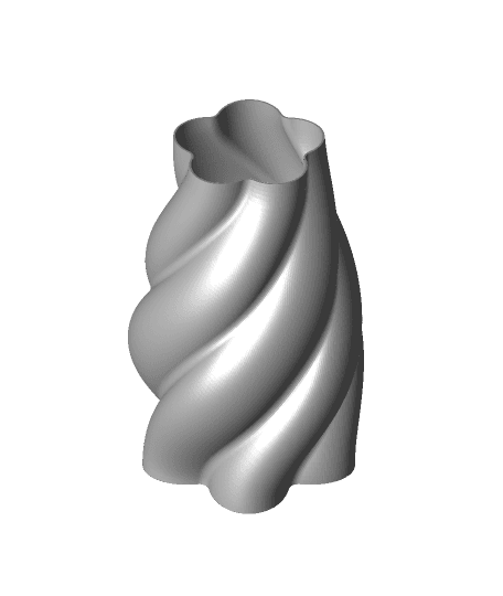 Wavey Wednesday Vase 04 Shelled.STL 3d model