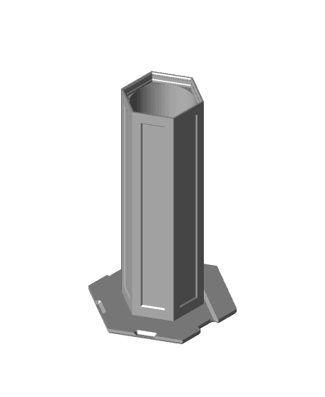 Tower Frame Bottom - Large Inset.3mf 3d model