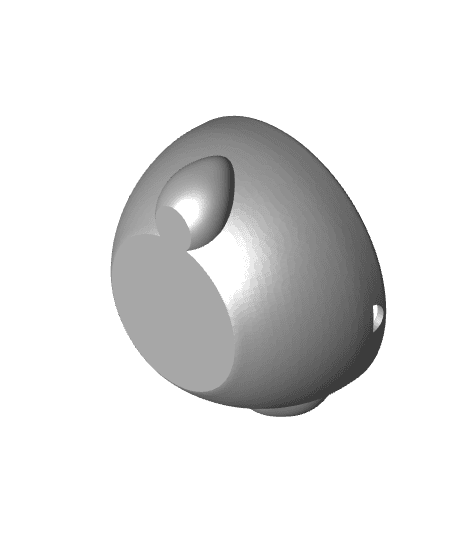 Egg_Bunnyshaped_Bottom(surprise).stl 3d model