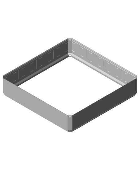 4x4x0.75 - Simple Multigrid Bin Extension - Permanent.stl 3d model