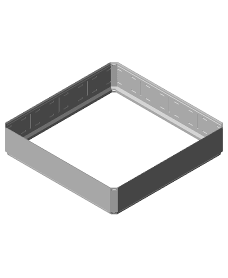 4x4x0.75 - Simple Multigrid Bin Extension - Tight.stl 3d model