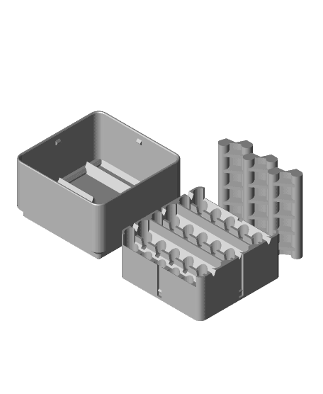 Gridfinity 1x1 Mini Bit Box v4 - Print Bed.stl 3d model