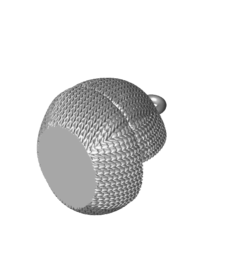 Knited Grogu Multiparts - Crib Ornament v2.stl 3d model