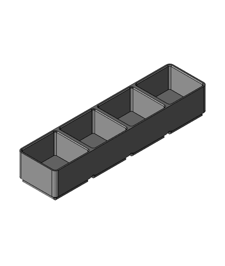 Gridfinity-1x4x30.stl 3d model