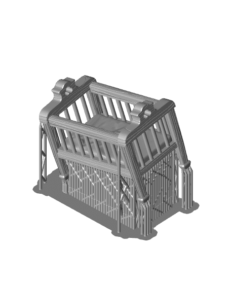 supported cot large.stl 3d model