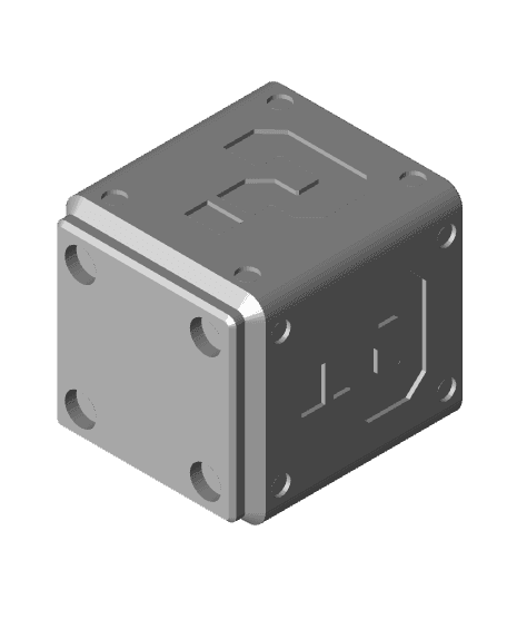gridfinity - mario Questionmark block small.3mf 3d model