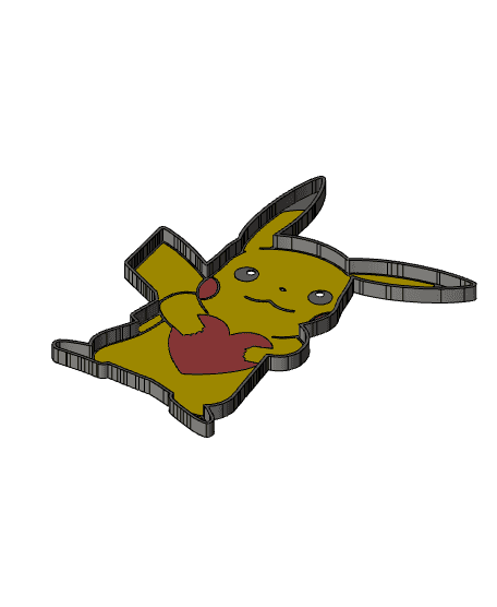 Pikachu_Valentine v7.3mf 3d model