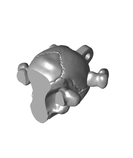 keychain_skull_and_crossbones.stl 3d model