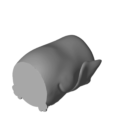 Grumpy Owl Pen Pot Painted.3mf 3d model