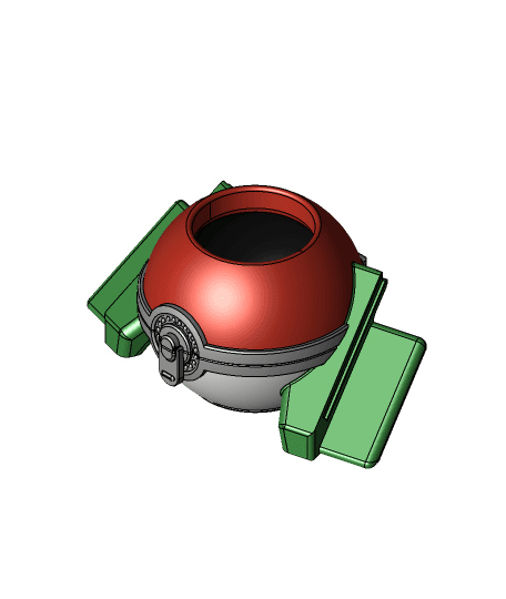 Ancient Pokeball JoyCon Can Grip 3d model