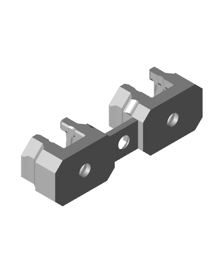 8 mm - Quad Offset Snaps (DS Part A) - Part 2.stl 3d model
