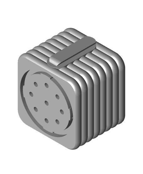 Square Wall Poppy Pot 2.75.stl 3d model