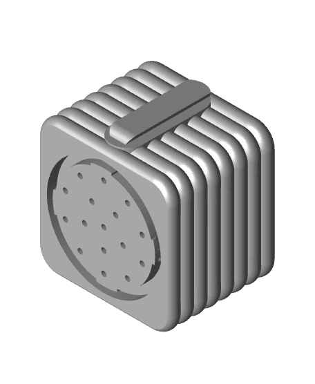 Square Wall Poppy Pot 4.75.stl 3d model