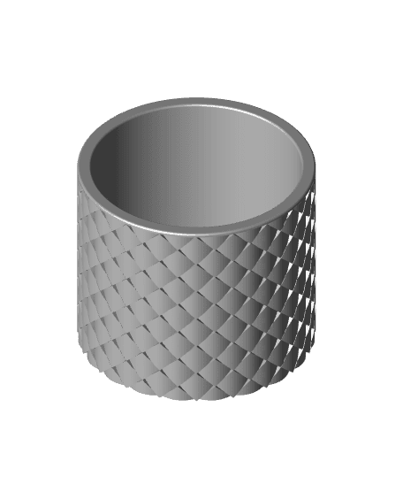 Quilted Wall Pot 2.75.stl 3d model