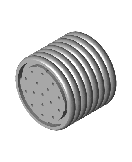 Twist Lock Poppy Pot 4.5.stl 3d model