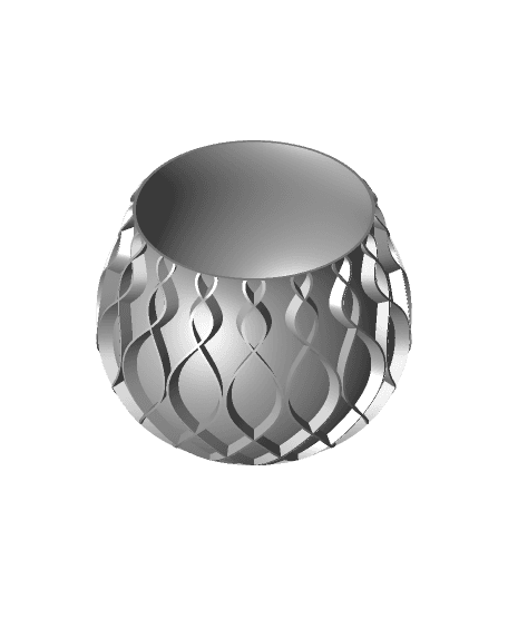 Plant Pot Bellvere Drainage Holes _ FactorianDesigns.stl 3d model