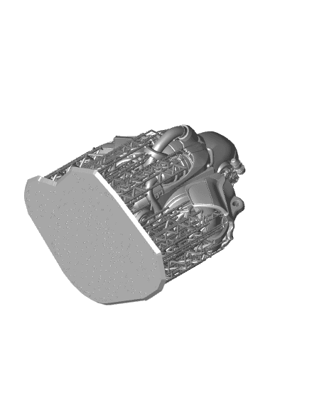 T-60 Assembled - Supported.stl 3d model